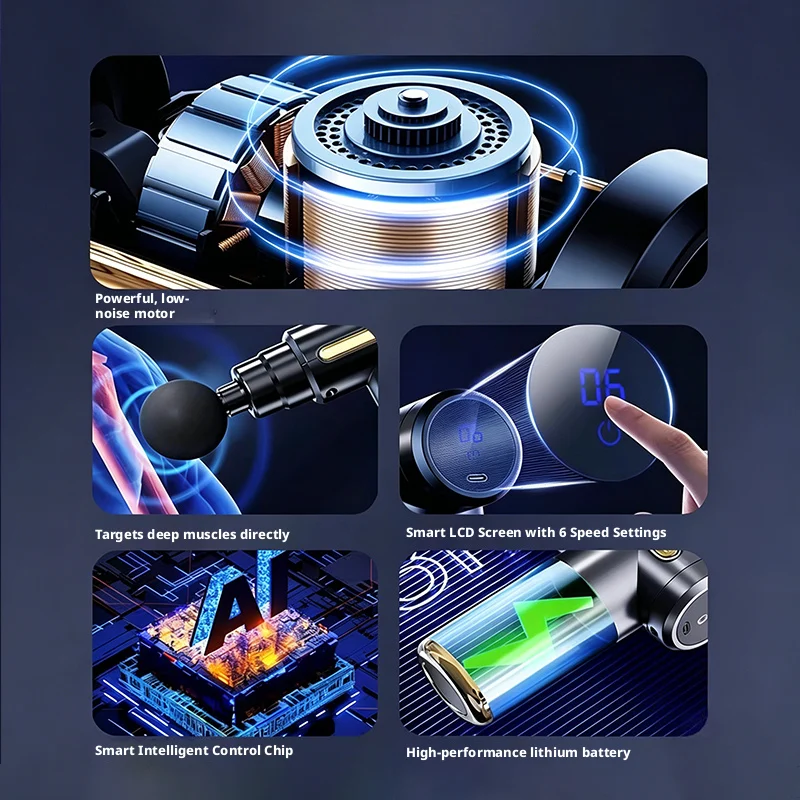 6 Speed Mini Electric Fascia G - Massage Gun Deep Tissue ulasan dan harga