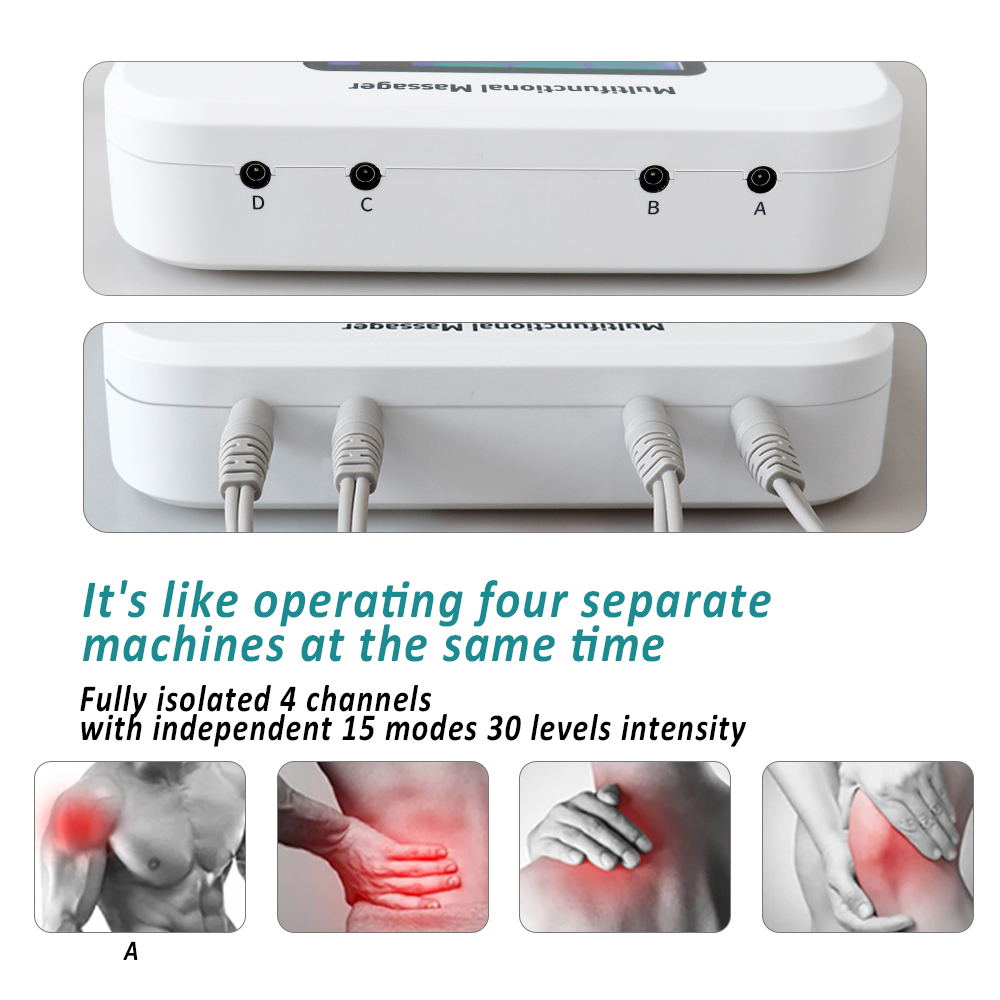 4-in-1 TENS Unit with 15 Modes - Tens Pain Relief Unit ulasan dan harga