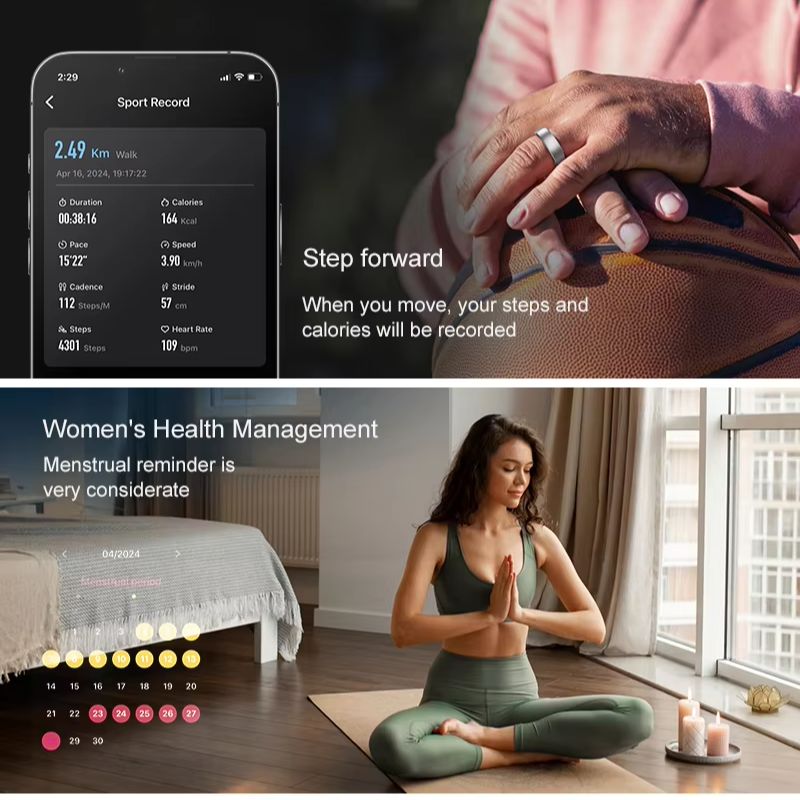 Smart Ring Men Women, Heart Ra - Blood Oxygen Monitor ulasan dan harga