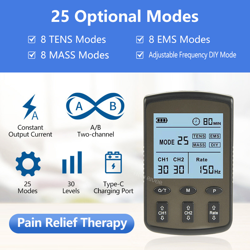 Dual Channel Electronic Pulse  - Tens Pain Relief Unit ulasan dan harga