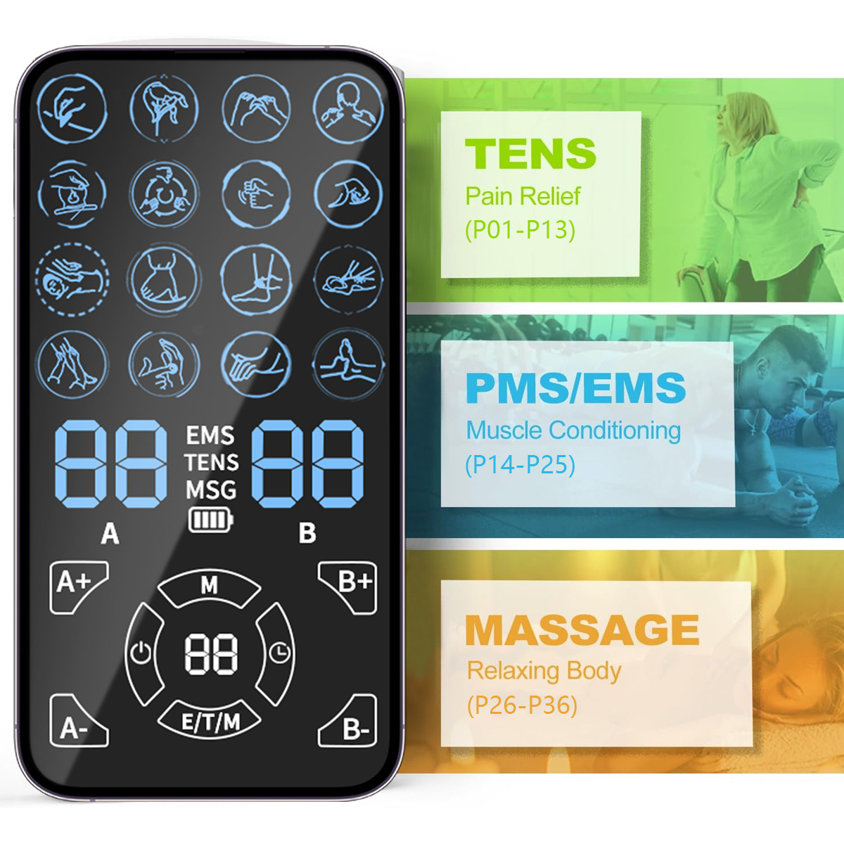 TENS Unit EMS Pain Relief Mass - Tens Pain Relief Unit ulasan dan harga