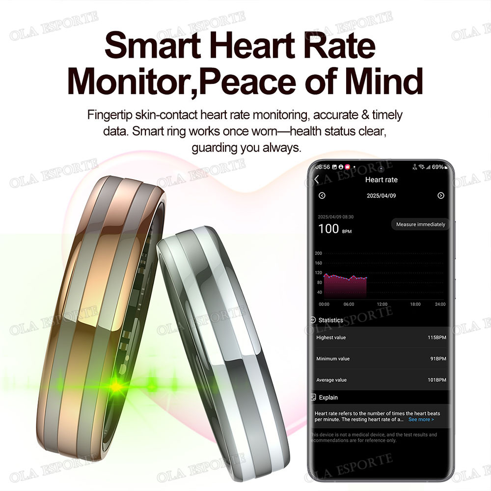 Gesture Sensing Smart Ring Out - Blood Oxygen Monitor ulasan dan harga