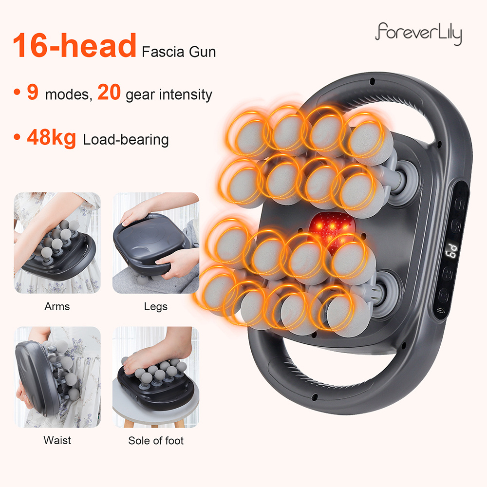 16-Head Fascia Gun High-Freque - Massage Gun Deep Tissue ulasan dan harga