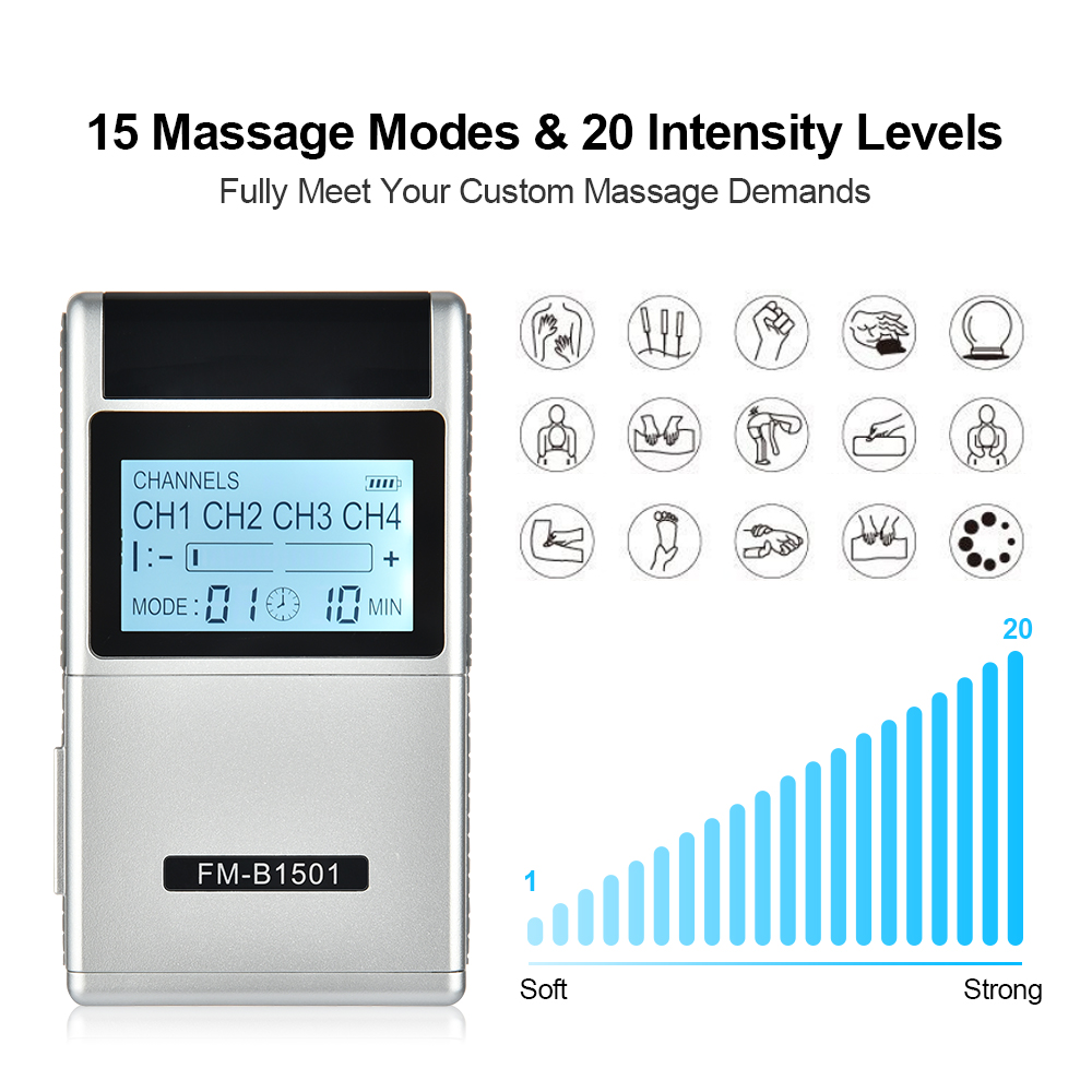 8 Electrode Pads 15 Mode Healt - Tens Pain Relief Unit ulasan dan harga