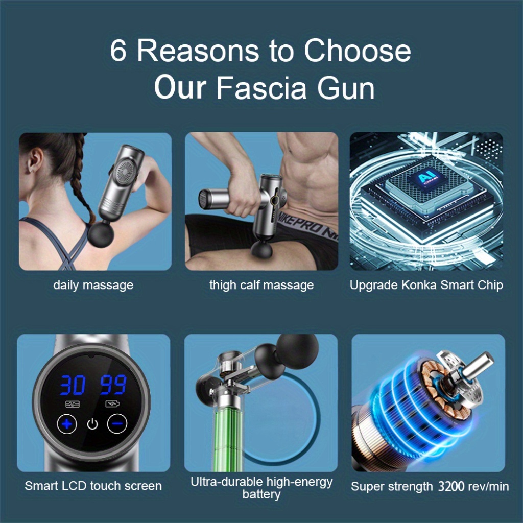 99 Level Massage Gun Fascia De - Massage Gun Deep Tissue ulasan dan harga