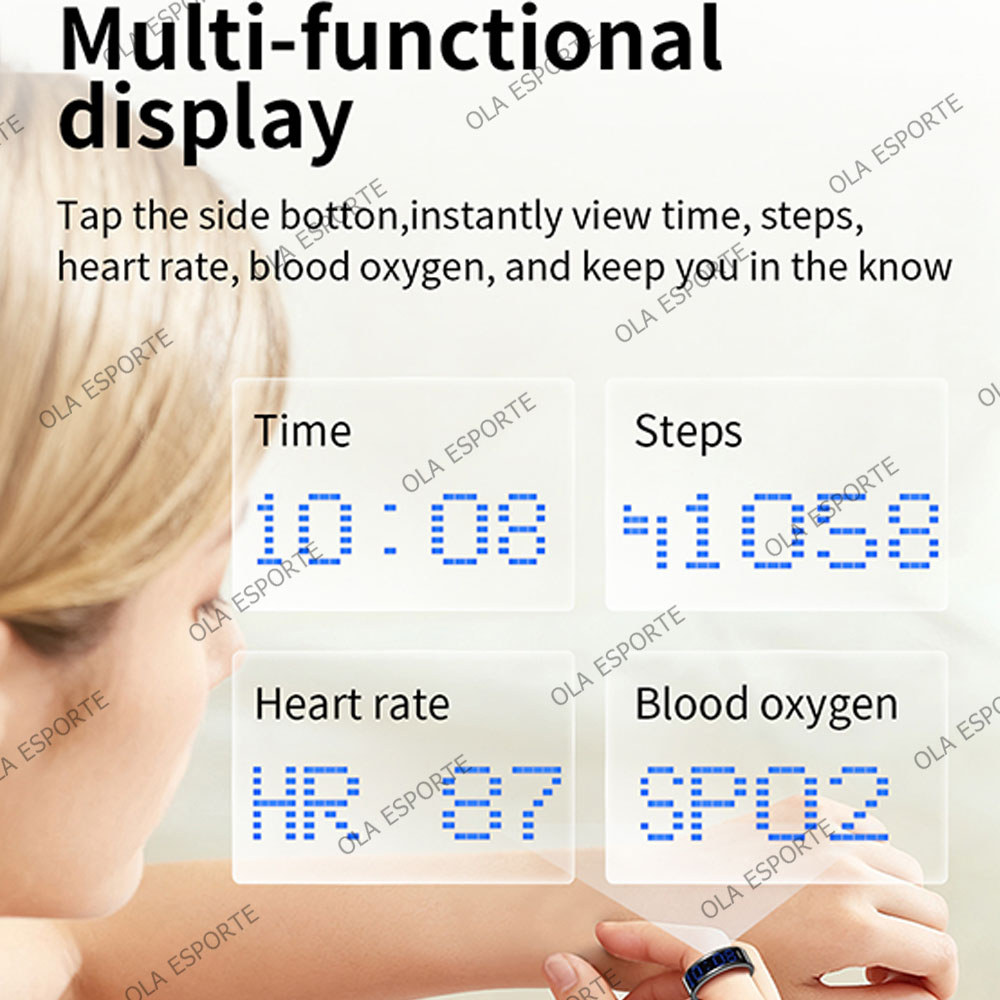 SR16 Smart Ring 3D LED Display - Blood Oxygen Monitor ulasan dan harga
